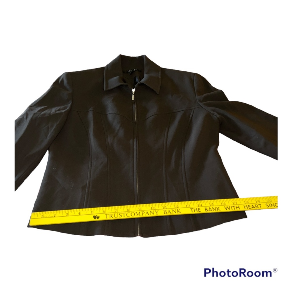 Louben brown wool jacket size 8 - Picture 6 of 11